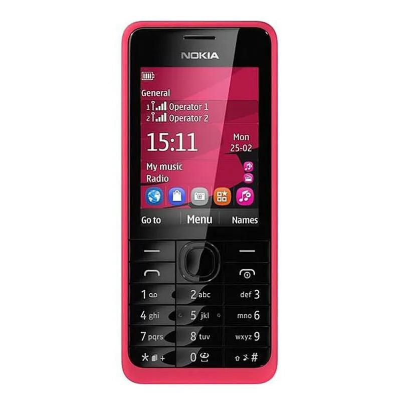 Nokia 301 3G GSM 2.4 Inch 2MP Camera Dual Sim Refurbished - Triveni World
