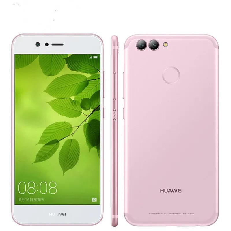 Original Huawei Nova 2 4G LTE Cell Phone Kirin 659 Octa Core 4GB RAM 64GB ROM Android 5.0 inch 20.0MP Fingerprint ID Smart Mobile Phone Refurbished - Triveni World