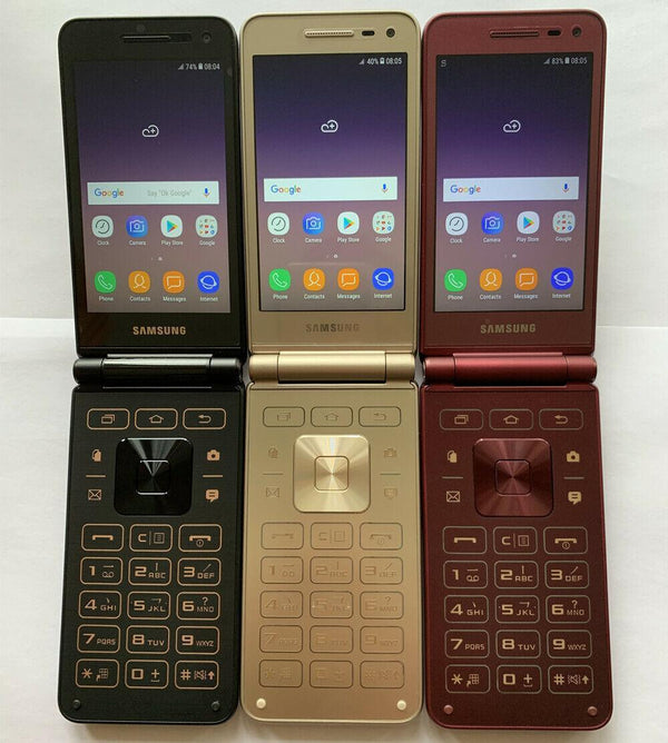 Original Samsung Galaxy Folder 2 G1650 Dual SIM 16GB 8.0MP Flip LTE ...