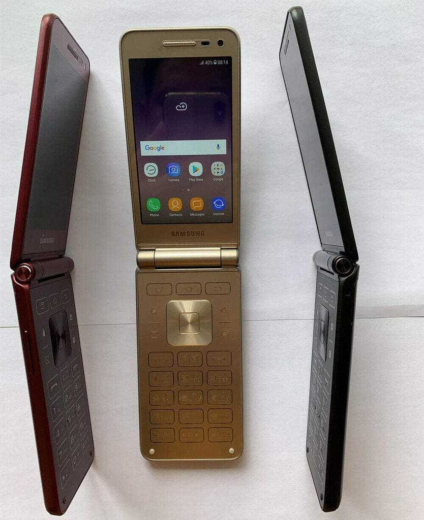 Original Samsung Galaxy Folder 2 G1650 Dual SIM 16GB 8.0MP Flip LTE SmartPhone - Triveni World