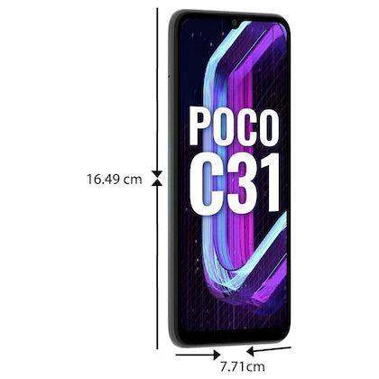 POCO C31 32 GB, 3 GB RAM, Shadow Grey, Mobile Phone Refurbished - Triveni World