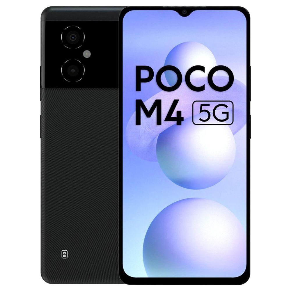 POCO M4 5G 128 GB, 6 GB RAM, Power Black, Mobile Phone - Triveni World