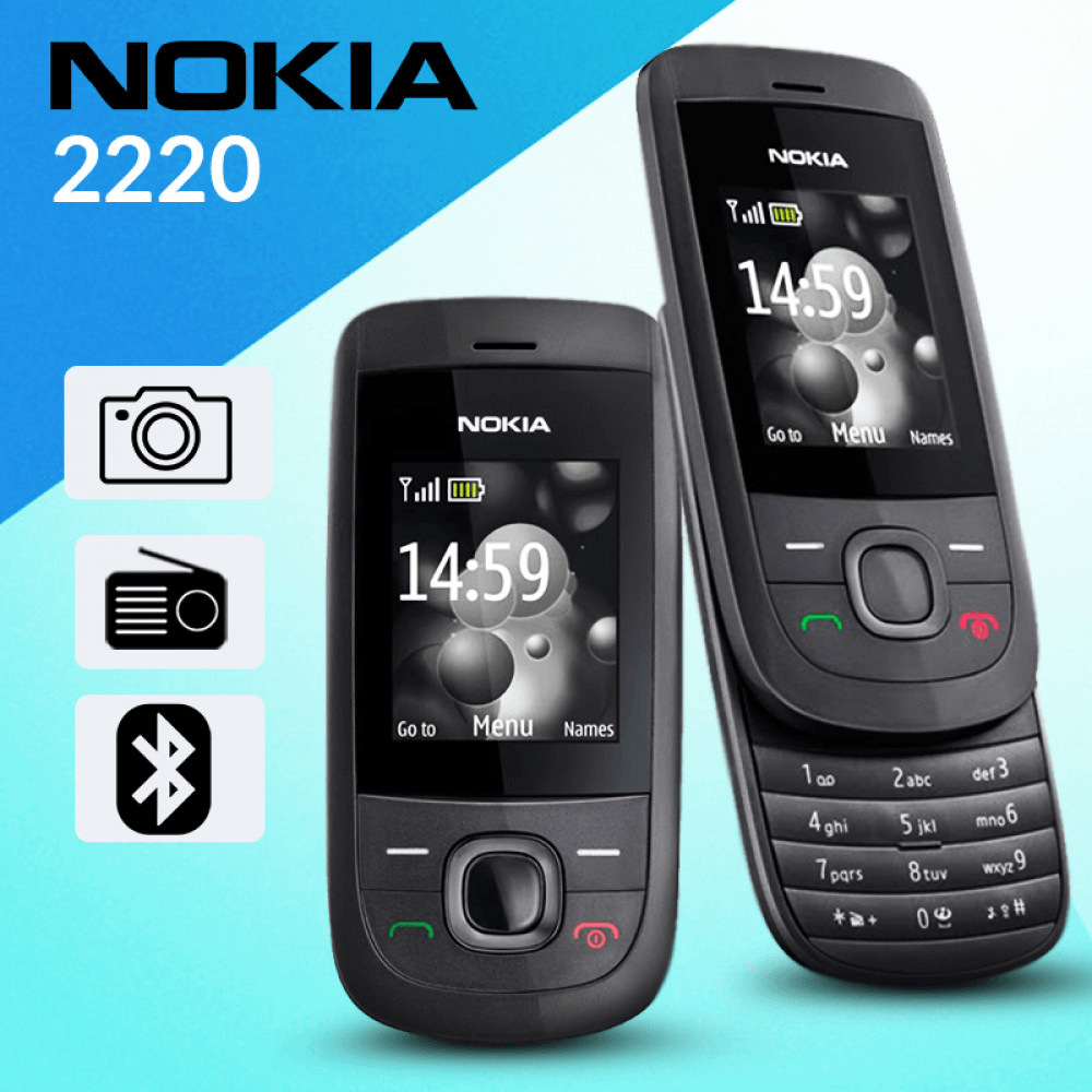 (Refurbished) Nokia 2220 (Single Sim, 1.8 inches Display) - Triveni World