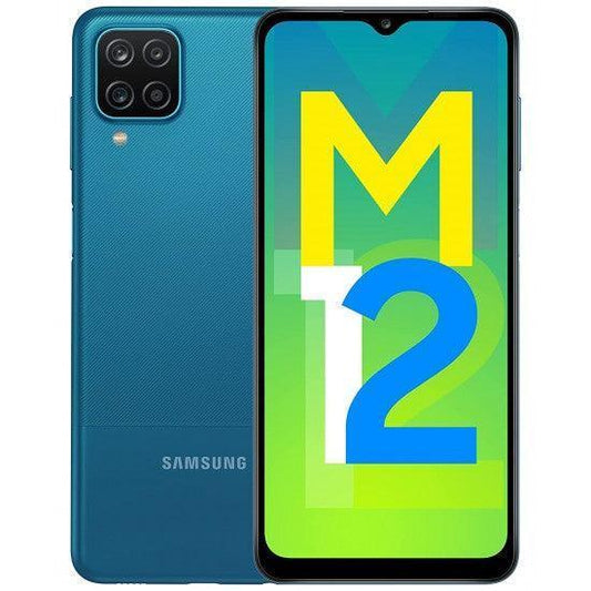 Samsung Galaxy M12 Blue,4GB RAM, 64GB Storage 6000mAh with 8nm Processor - Triveni World