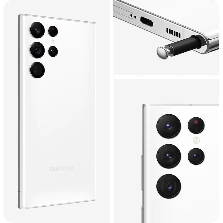 Samsung Galaxy S22 Ultra 5G (Phantom White, 12GB RAM, 256GB Storage) - Refurbished - Triveni World