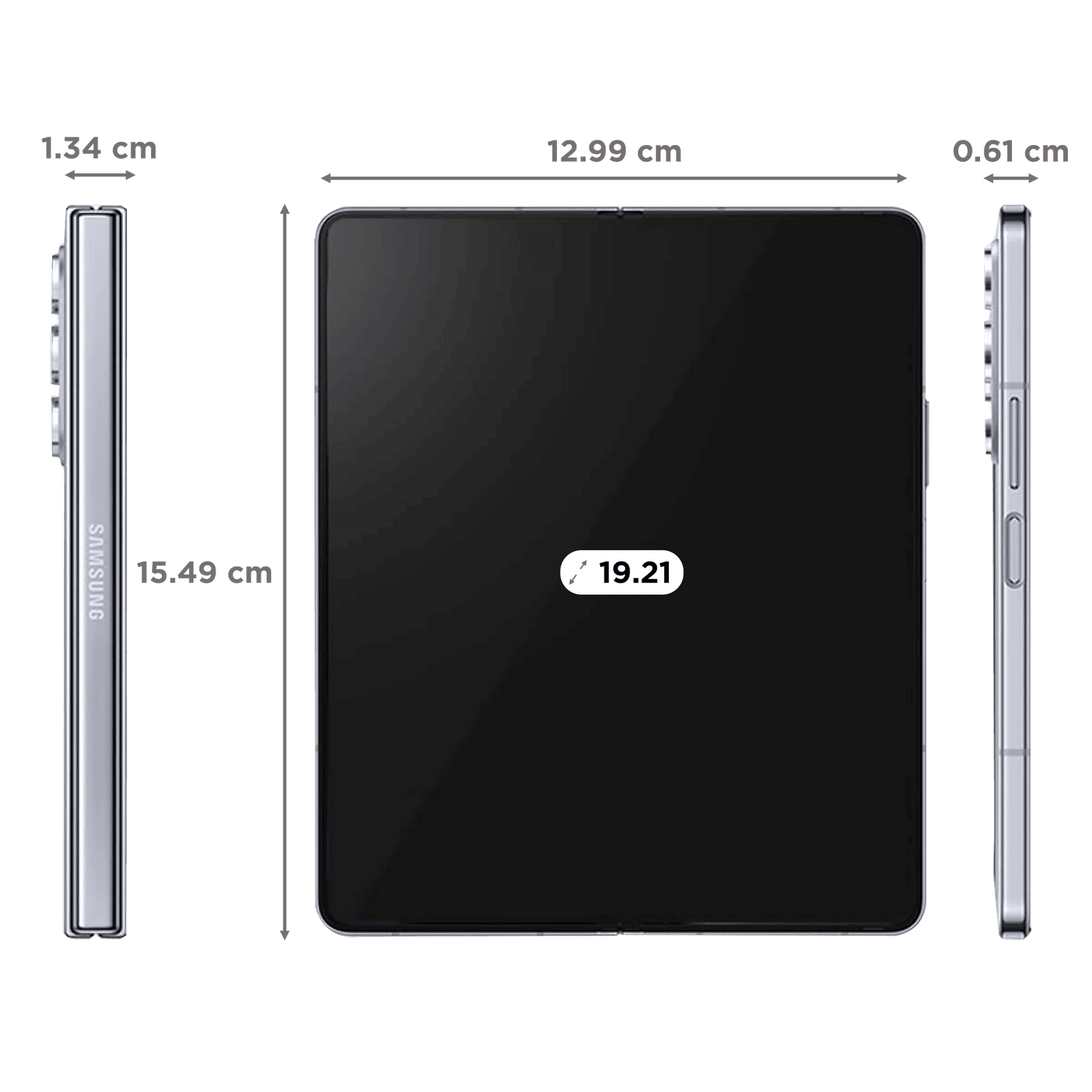 SAMSUNG Galaxy Z Fold5 5G (12GB RAM, 512GB, Phantom Black) Refurbished - Triveni World