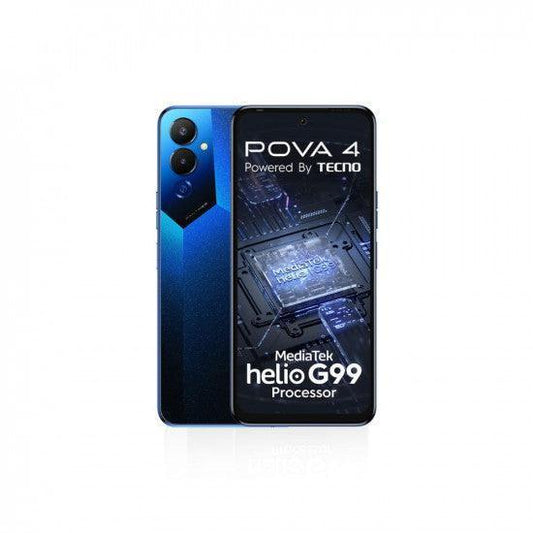 TECNO POVA 4 (Cryolite Blue,8GB RAM,128GB Storage)| Helio G99 Processor Refurbished - Triveni World