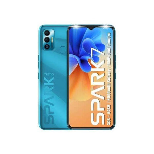 Tecno Spark 7 (Morpheus blue, 32 GB) (2 GB RAM) | Refurbished - Triveni World